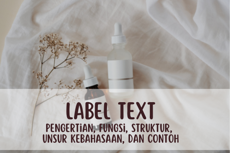 Ilustrasi label text