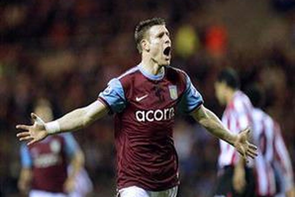 Gelandang Aston Villa, James Milner.