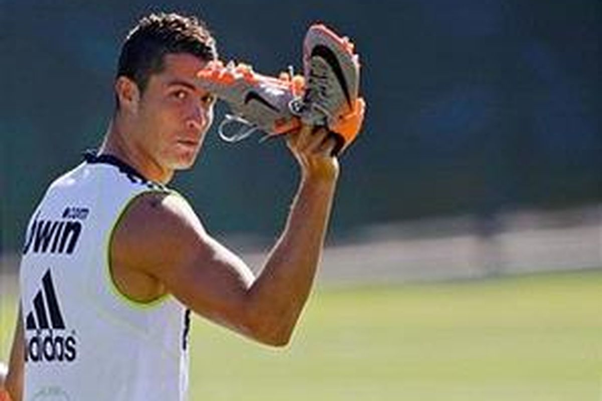 Gelandang Real Madrid, Cristiano Ronaldo.