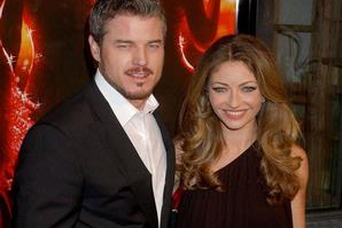 Eric Dane dan istrinya, Rebecca Gayheart. Para suami tak berkutik jika dipaksa istrinya ke dokter