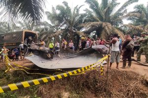 Obyek Asing 9 Meter Jatuh di Kebun Sawit Kalteng, Diduga Serpihan Roket China