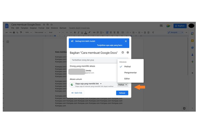 Cara membuat Google Docs