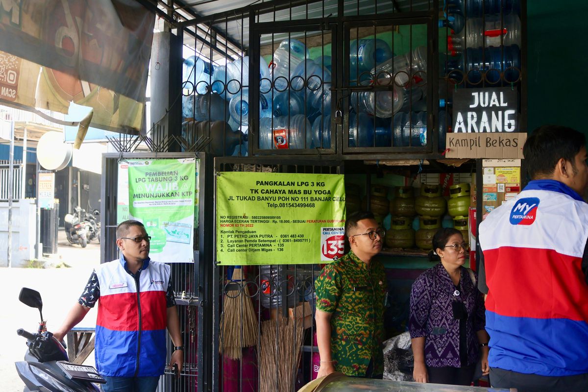 Sidak gas LPG 3 Kg di Denpasar, Bali, Selasa (24/6/2025).