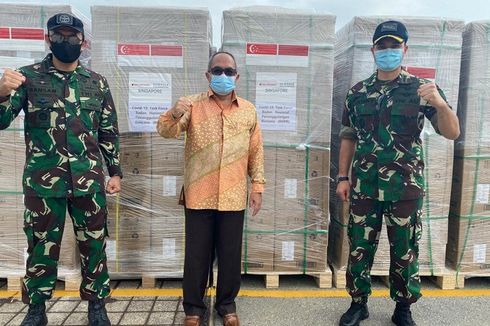 Yayasan Temasek Singapura Salurkan 11,65 Juta Masker ke Indonesia Perangi Covid-19