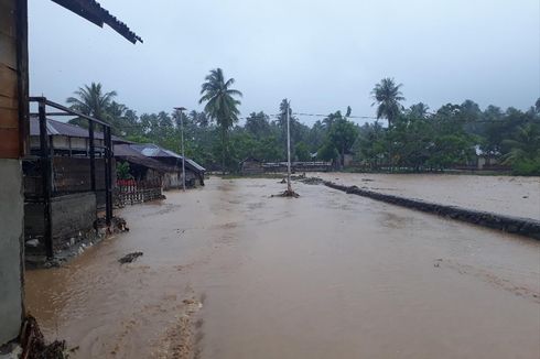 Usai Digoyang Gempa, Rumah di Halmahera Selatan Terendam Banjir