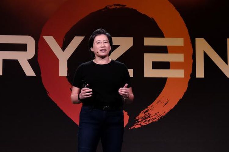 CEO and President AMD Lisa Su dalam Ryzen Tech Days, di San Francisco, Selasa (22/2/2017)