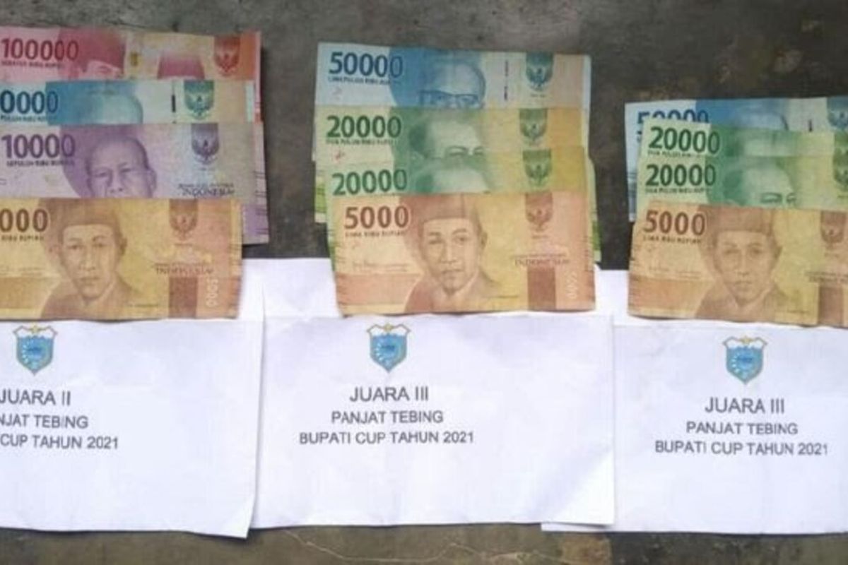 Viral foto hadiah Bupati Cup di Kabupaten Pandeglang Rp95.000