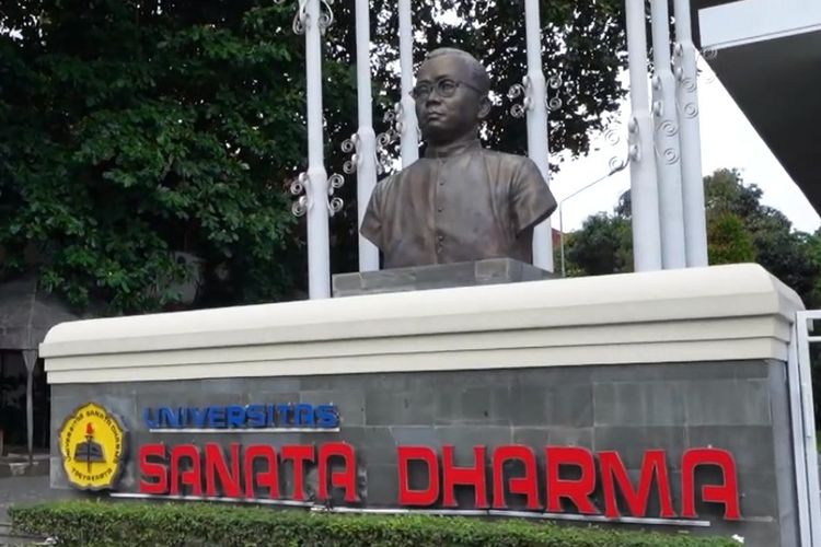 Kampus I dan II Universitas Sanata Dharma (USD) Yogyakarta.