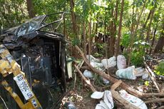 Pikap Kecelakaan Masuk Jurang di Bantul, 4 Orang Terluka