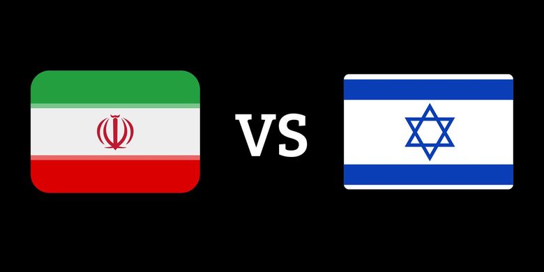 Ilustrasi konflik Iran vs Israel.