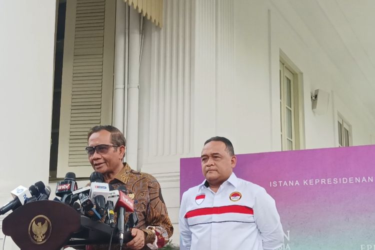 Menko Polhukam Mahfud MD di Kompleks Istana Kepresidenan, Jakarta, Selasa (30/5/2023).
