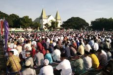 Cerita Idul Fitri dari Sikka, Kala Umat Shalat Id di Depan Gereja