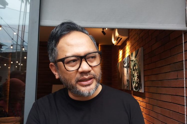 Artis peran Indra Brasco saat ditemui di kawasan Cipete, Jakarta Selatan, Kamis (6/2/2020).