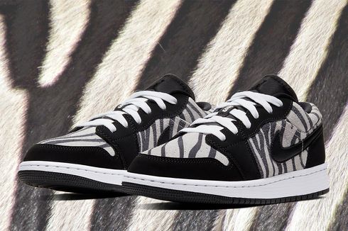 Sneaker Air Jordan 1 “Zebra”, Bernuansa Nike Dunk 
