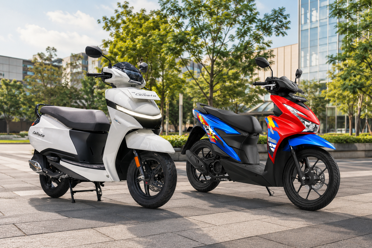 Komparasi TVS Callisto 110 Vs Honda BeAT, Siapa Lebih Unggul?