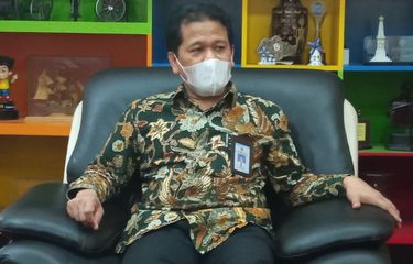 Didik Wardaya Kepala Disdikpora DIY ditemui di Kantor Disdikpora DIY Kamis (18/2/2021).