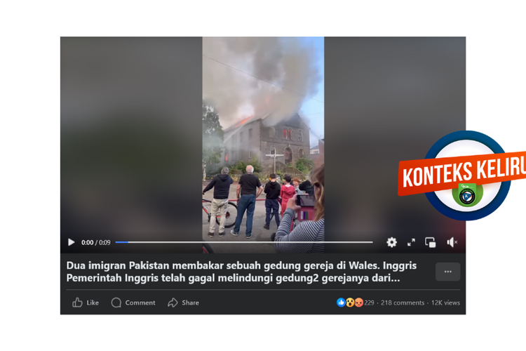 Klarifikasi, tidak ada bukti dua orang imigran Pakistan bakar gereja di Wales