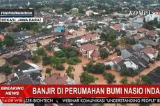 Banjir di Bumi Nasio Indah Bekasi: 100 KK Bertahan di Rumah, Pasien Covid-19 Dijemput Petugas