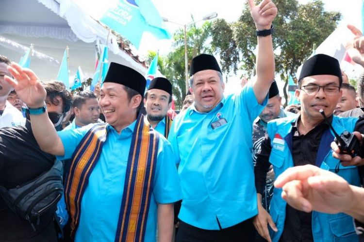 Ketua Umum (Ketum) Partai Gelora Anis Matta dan Wakil Ketua Umum (Waketum) Fahri Hamzah saat konsolidasi Partai Gelora di Nusa Tenggara Barat (NTB) beberapa waktu lalu. 