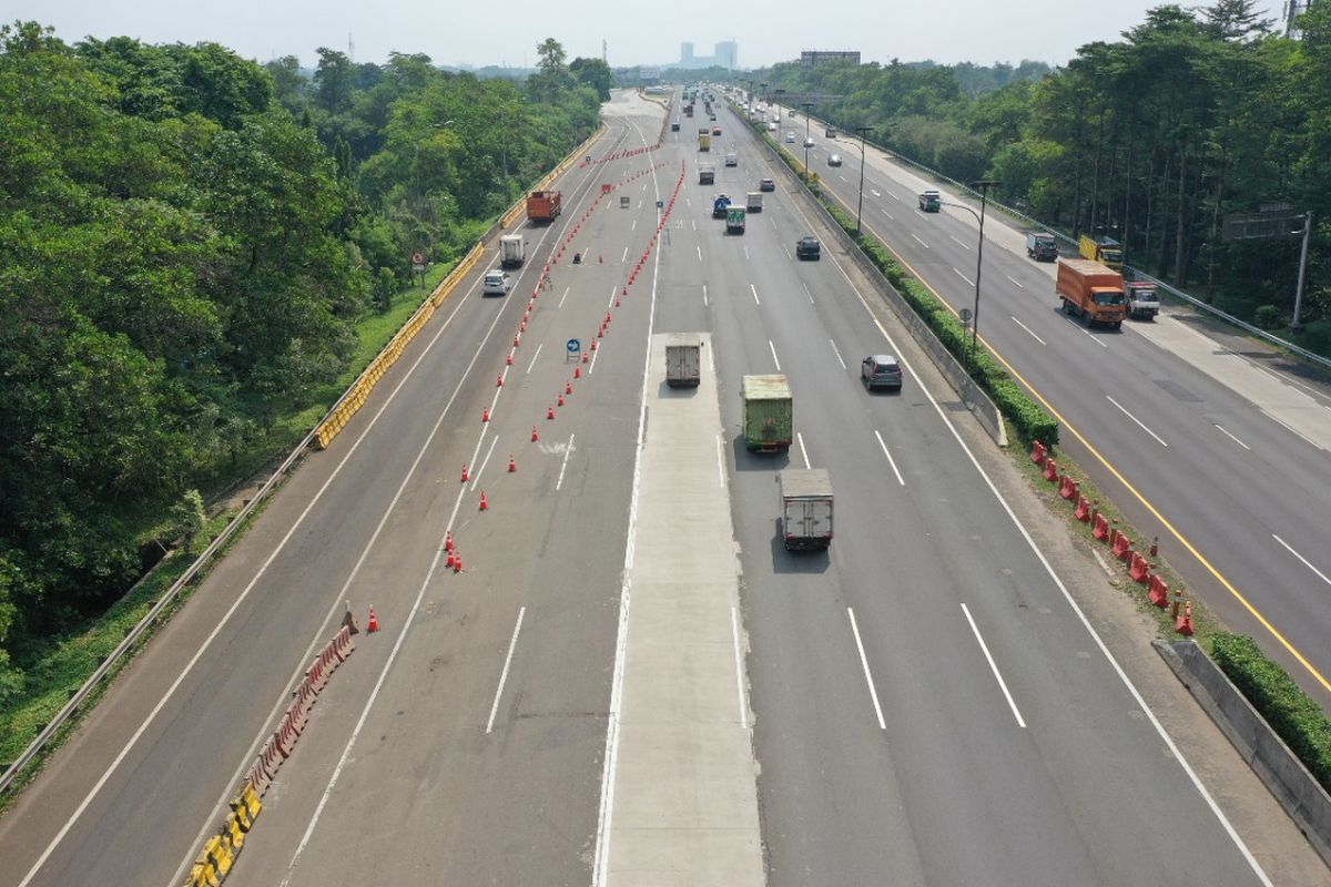 Ex GT Cimanggis Utama kembali jadi lajur utama Tol Jagorawi.