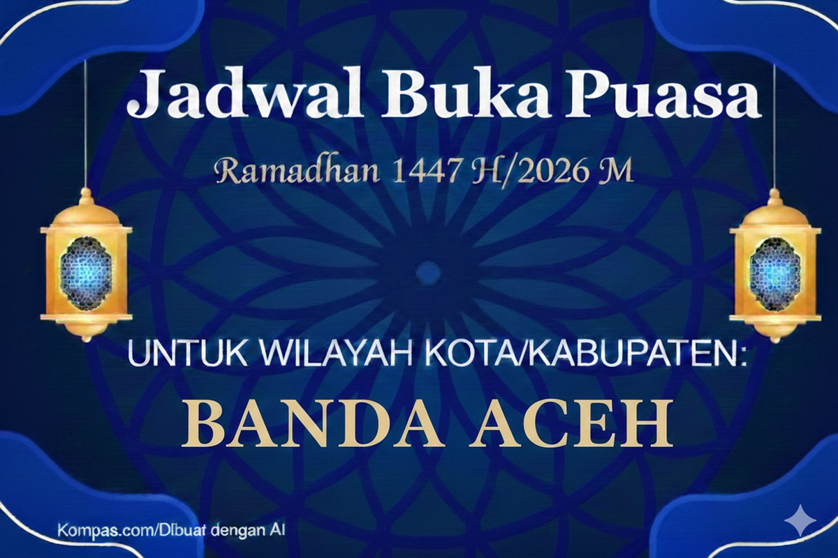 Jadwal Buka Puasa Ramadhan 2026 di Banda Aceh: Waktu Maghrib Jadi Patokan
