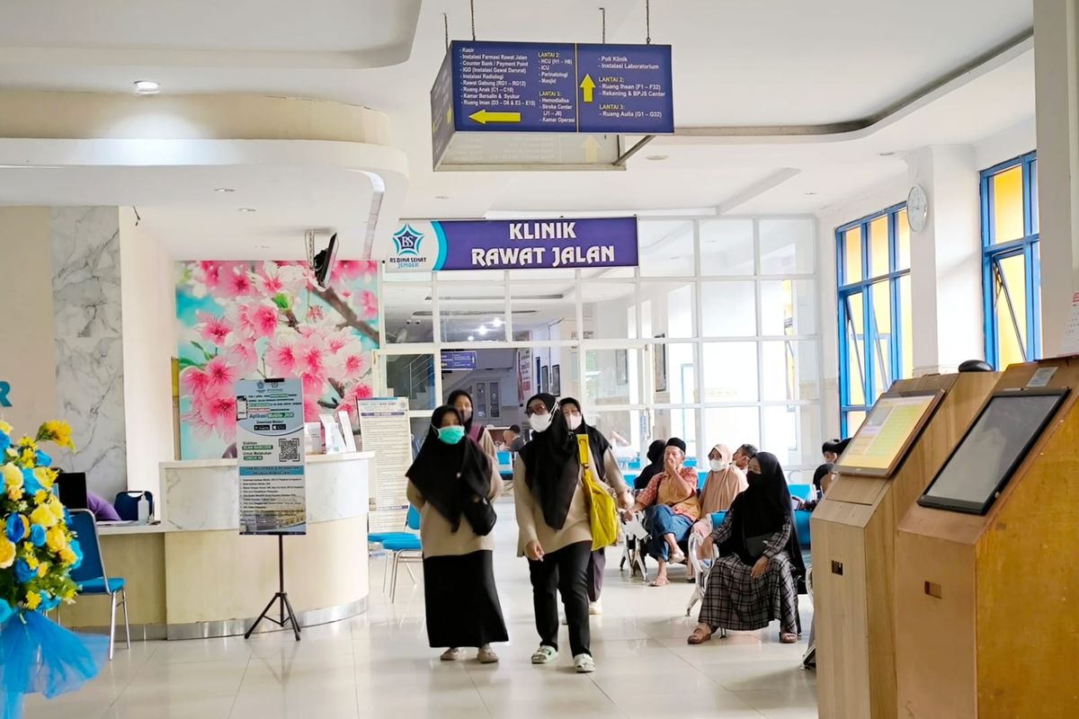 Suasana Rumah Sakit Bina Sehat Jember, Kamis (18/9/2025).