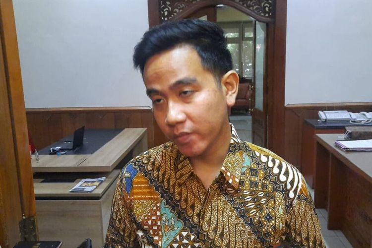 Wali Kota Solo, Gibran Rakabuming Raka di Solo, Jawa Tengah, Senin (3/7/2023).