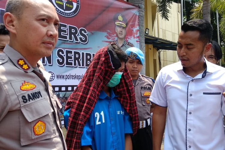 Press release kasus pelecehan anak SMA oleh Polres Kepulauan Seribu, Selasa (5/11/2019)