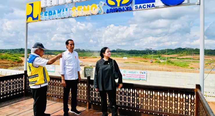Ditanya Jokowi, Progres Pengerjaan Bendungan Sepaku Semoi untuk IKN Capai 56 Persen