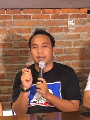 Peneliti Perkumpulan untuk Pemilu dan Demokrasi (Perludem) Fadli Ramdhanil dalam sebuah diskusi di Jalan Wahid Hasyim, Minggu (18/11/2018). 