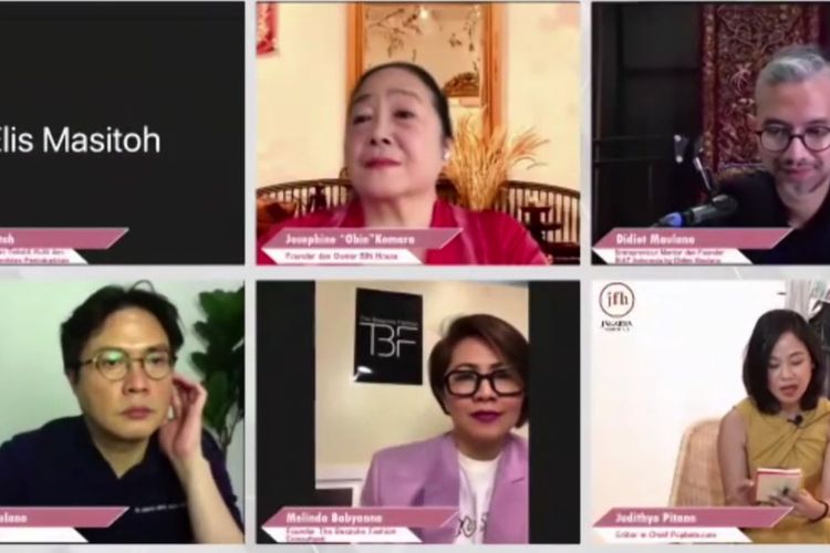 Para pembicara webinar series dalam rangkaian acara peresmian JFH.