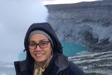 Sri Mulyani: Ga Nyesel ke Gunung Ijen, Kawahnya Spektakuler...