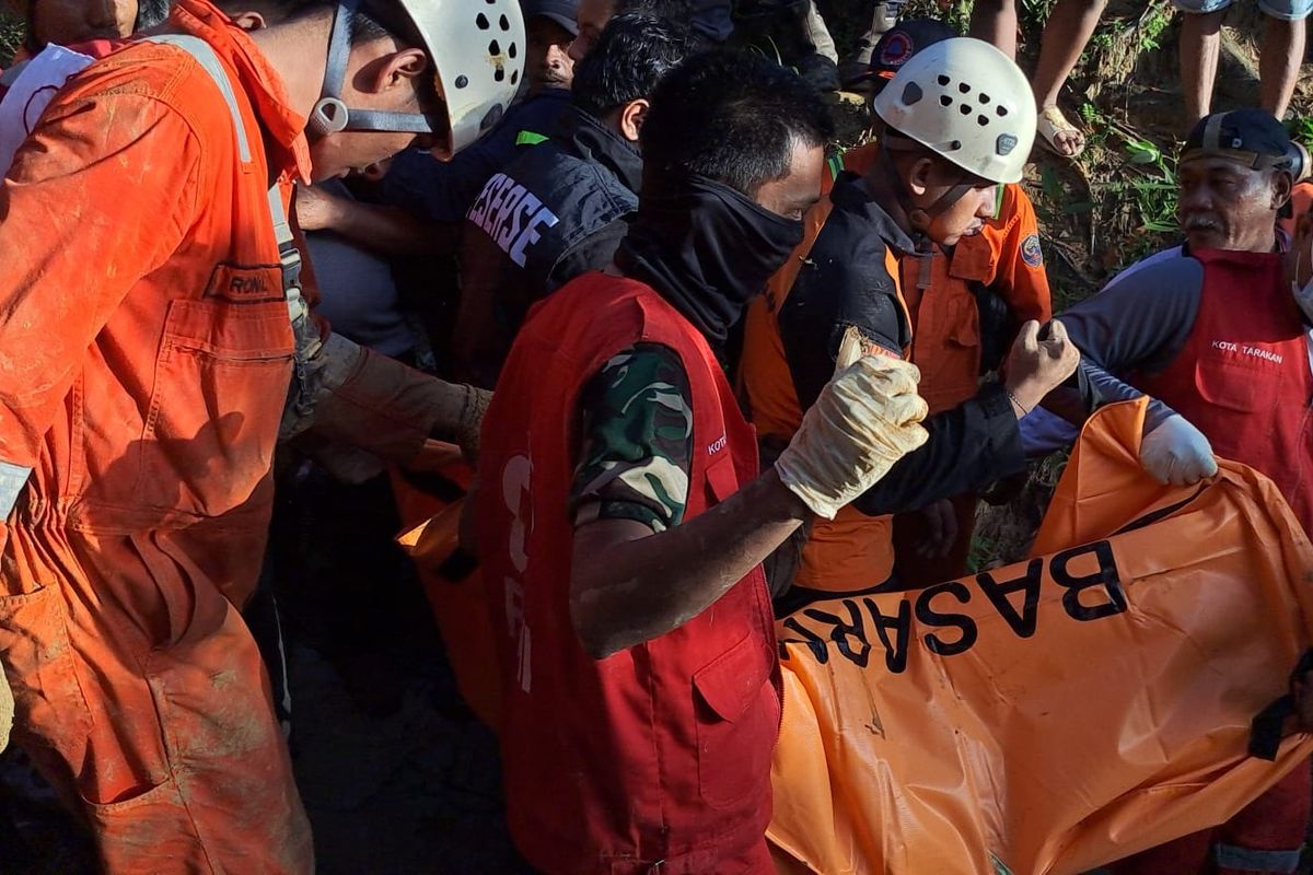 Longsor di Tarakan, 3 Orang Ditemukan Tewas Tertimbun Tanah