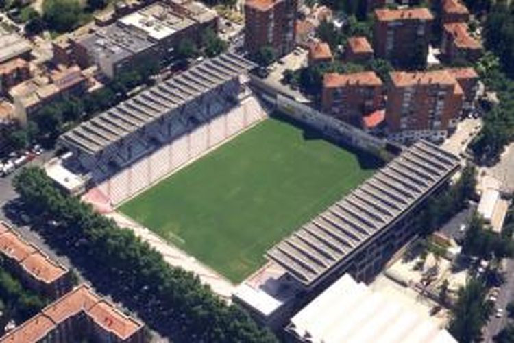 Stadion Vallecas, milik klub Rayo Vallecano.