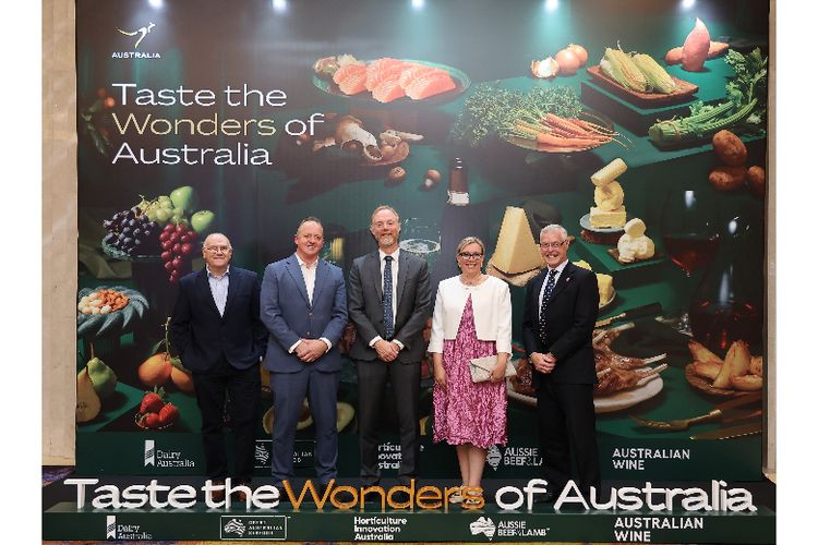 Acara Taste the Wonders of Australia di Raffles Hotel, Jakarta, Selasa (21/5/2024).