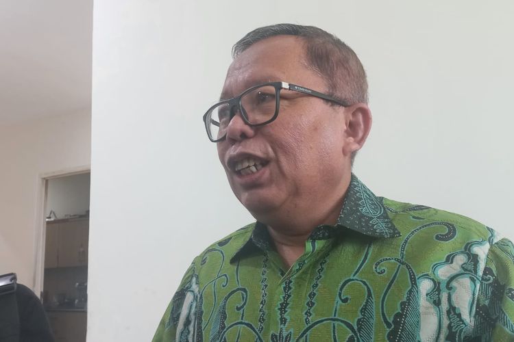 Wakil Ketua Umum PPP Arsul Sani saat ditemui di Kantor DPP PPP, Menteng, Jakarta Pusat, Minggu (5/1/2023).