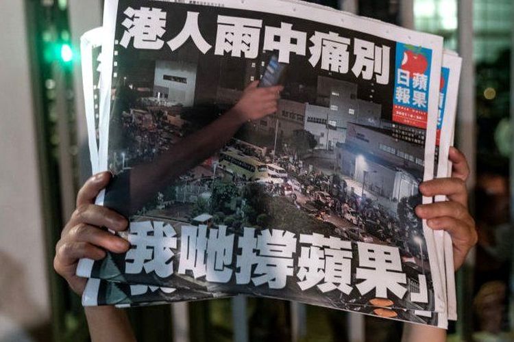 Koran pro-demokrasi Hong Kong, Apple Daily.