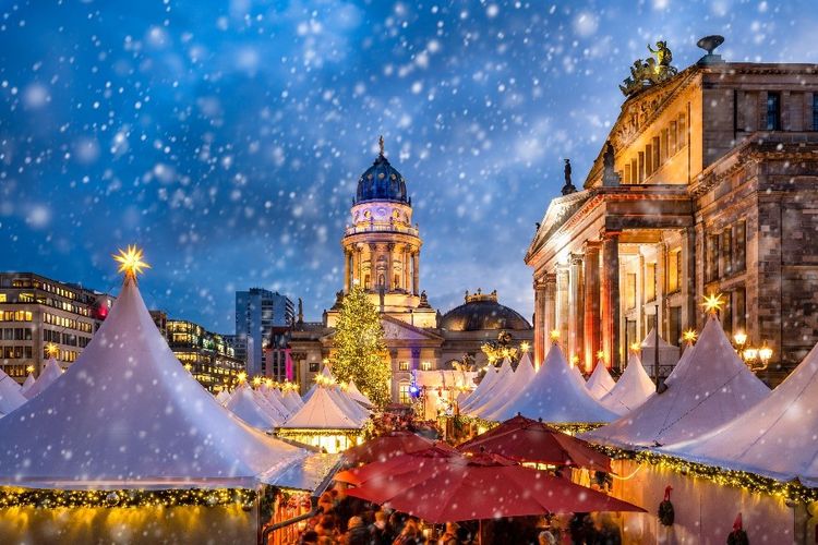 Pasar Natal Gendarmenmarkt, Berlin, Jerman