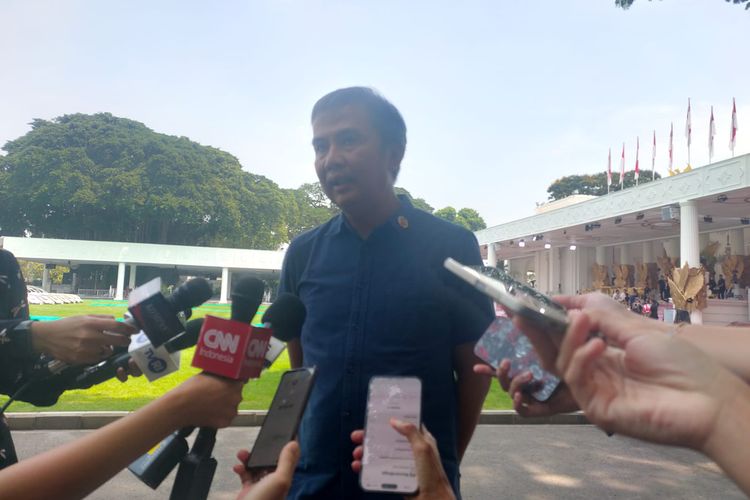 Deputi Protokol, Pers dan Media Sekretariat Presiden, Bey Machmudin ditemui di Kompleks Istana Kepresidenan, Jakarta, Minggu (13/8/2023) usai gladi kotor upacara HUT ke-78 RI.