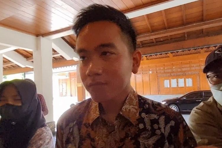 Wali Kota Solo Gibran Rakabuming Raka di Solo, Jawa Tengah, Kamis (27/4/2023).