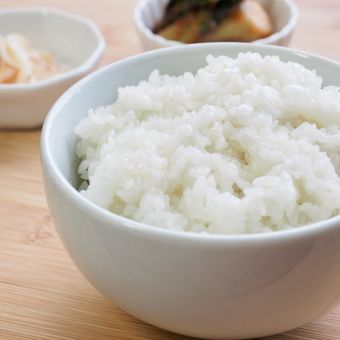 Ilustrasi nasi putih. 