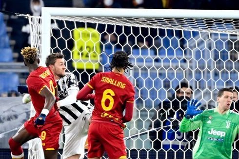 HT AS Roma Vs Juventus: Gol Abraham Dibalas Dybala, Skor 1-1