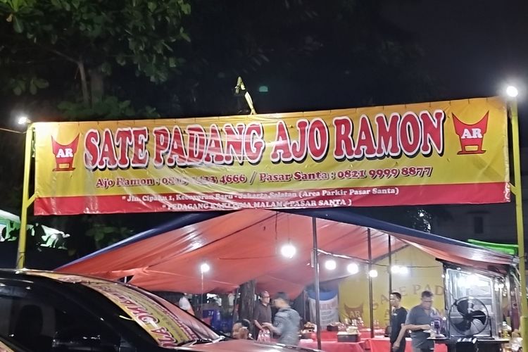 Sate Padang Ajo Ramon di Pasar Santa 