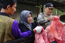 Polisi Bekuk Pemasok Daging Sapi Gelonggongan di Pasar Ponorogo