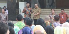 Saat Apel Pegawai Pemprov, Gus Ipul Pamit Ikut Pilkada Jatim