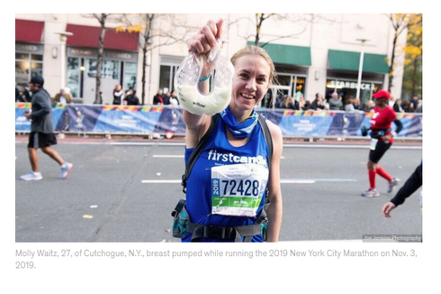 Perempuan Ini Ikut Lomba Lari Marathon Sambil Perah ASI, Kenapa Tidak?