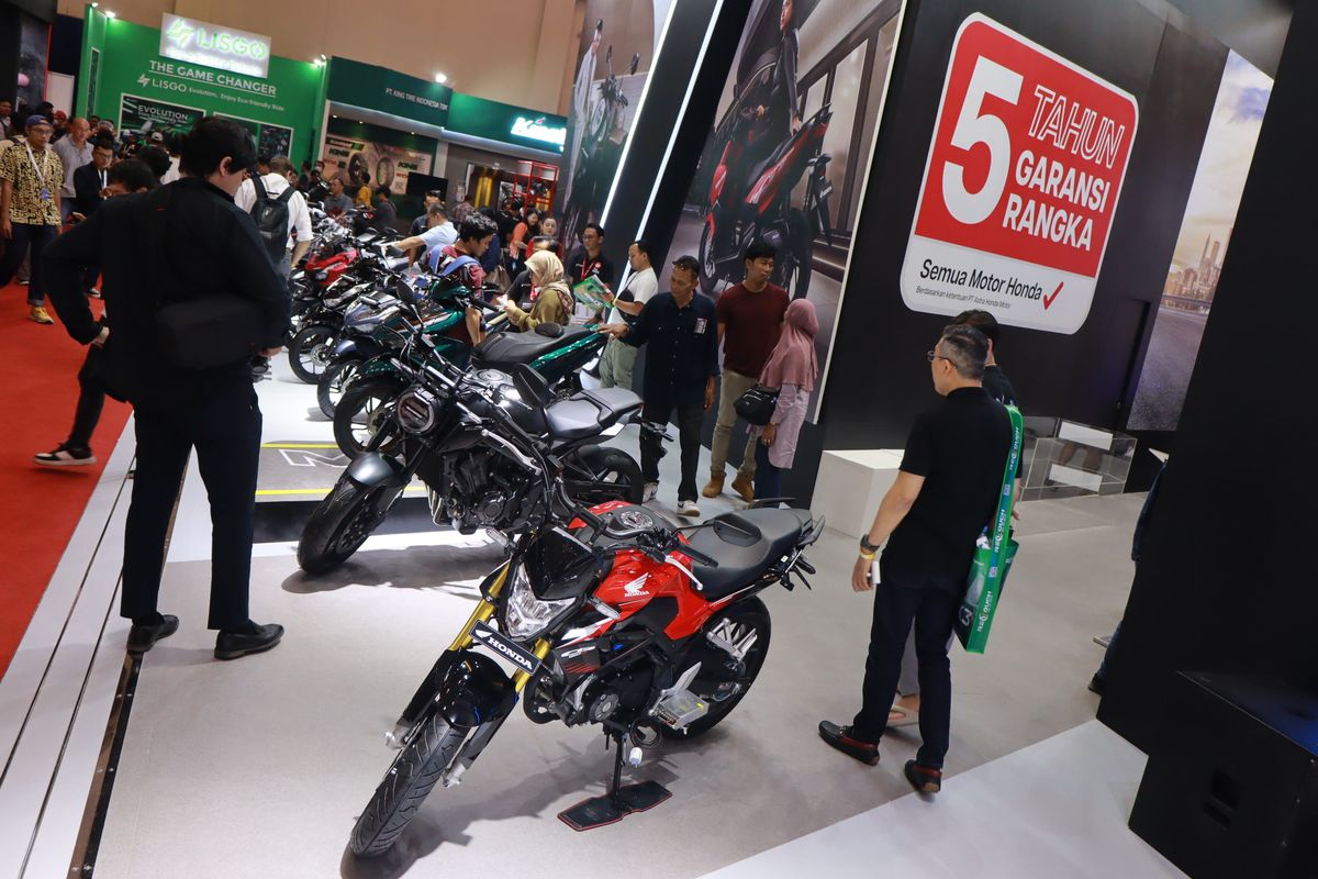 Ilustrasi booth Honda di IMOS 2023