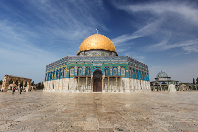 Kubah Batu atau Dome of the Rock di kompleks Masjid Al Aqsa. Kapan libur Isra Miraj 2024?