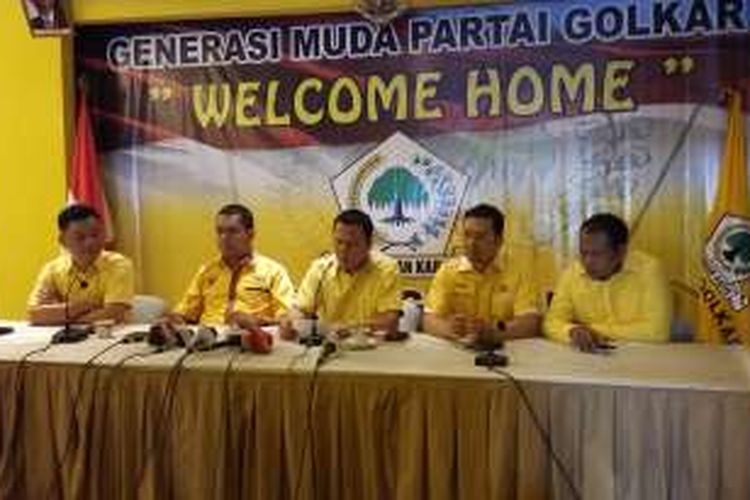 Generasi muda Partai Golkar di Kantor DPP Partai Golkar, Slipi, Jakarta Barat, Jumat (29/1/2016).