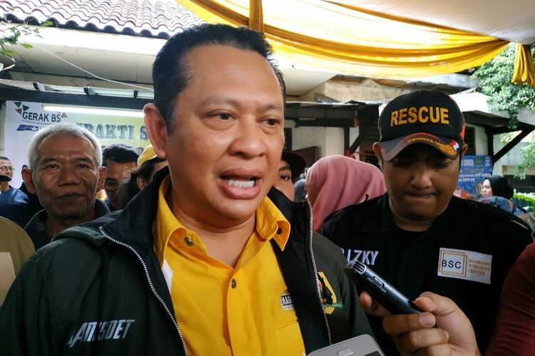 Ketua MPR Bambang Soesatyo di Cililitan,  Jakarta Timur, Sabtu (25/1/2020).